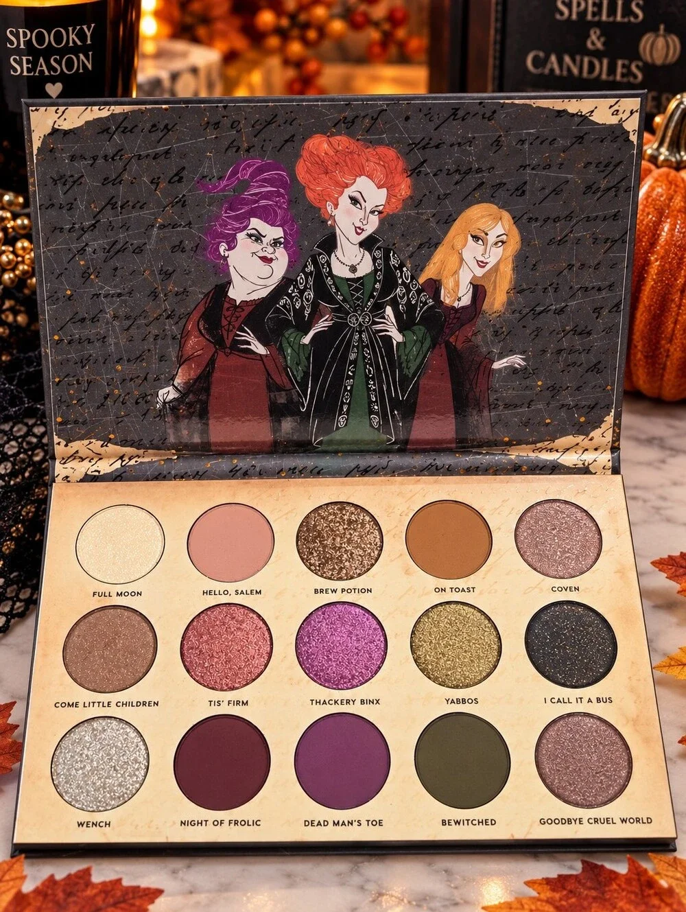 ColourPop x Disney Hocus Pocus Gather Round Sisters Palette + Lip Balm